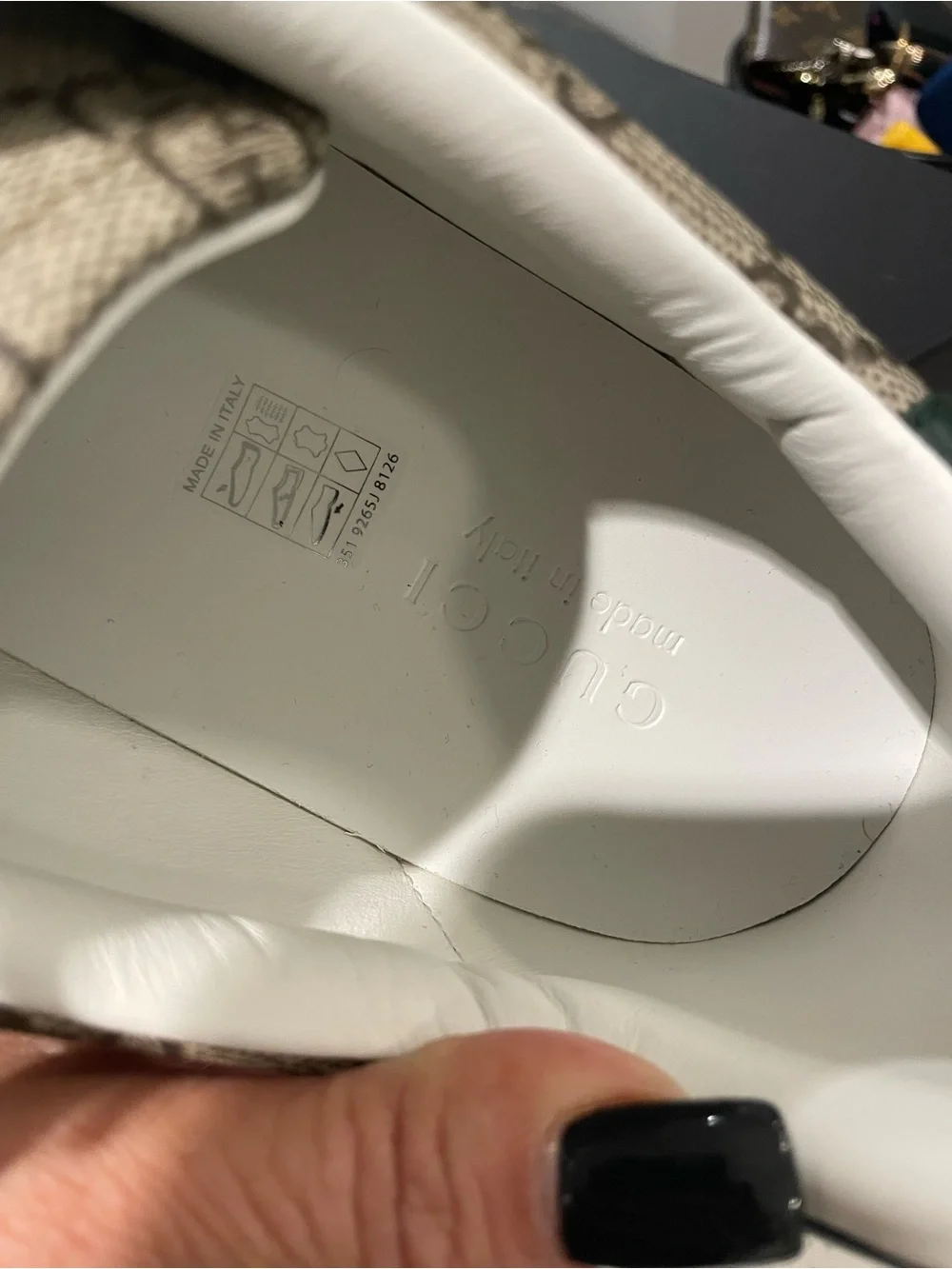 Gucci Ace low-top sneakers in GG Supreme canvas. New With Tags / Never Worn.